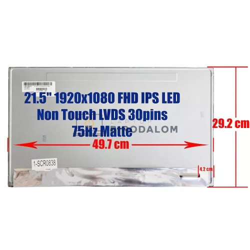 Lenovo B350, B355, B4030, B4040 21.5" Full HD IPS All-in-One PC kijelző panel (LVDS 30 pin)