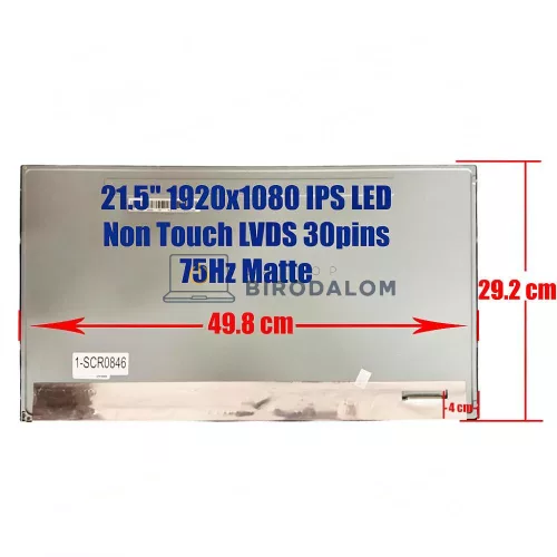 Lenovo ThinkCentre M810z All-in-One 21.5" Full HD IPS LED kijelző panel csere (LM215WF3-SLS2, LM215WF3-SLS1)