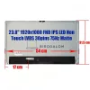 Gyári új 23.8" Full HD IPS LED kijelző panel All-in-One PC-hez matt (1920x1080, LVDS 30 pin, 75Hz) MV238FHM-NX4