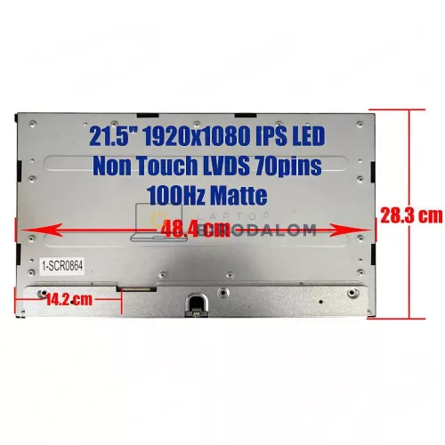 Gyári új matt 21.5" Full HD IPS LED kijelző panel All-in-One PC-hez / monitorhoz, LVDS 30 pin csatlakozó (MG215HB07-1, MG2151B07-1)