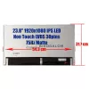 Gyári új, matt 23,8" Full HD (1920x1080) IPS LED kijelző panel All-in-One PC-hez, LVDS 30 pin – LTM238HL02 / M238HAN01.0 / MV238FHM-N10