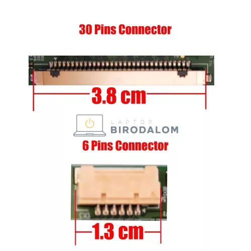 Gyári új, matt 23.8" Full HD (1920x1080) IPS LED érintőképernyős kijelző panel All-in-One PC-hez, LVDS 36 pin (M238HVN02.5, M238HVN02)