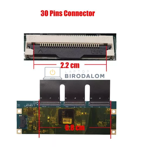 Gyári új, fényes 23.8" Full HD (1920x1080) IPS LED kijelző panel 120Hz All-in-One PC / Monitor (LVDS 30 pin) (MV238FHM-NY1)