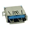 USB 3.0 A típus DIP (F) gyári laptop USB aljzat (CON-U002, ezüst)