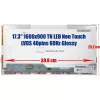 17.3" HD+ (1600x900) TN LED laptop kijelző, fényes, 40 pin bal
