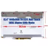 15.4" HD+ (1440×900) WXGA+ CCFL laptop kijelző, 30 pin jobb (LP154WP1, LTN154BT05)