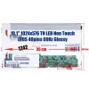 Gyári új, fényes 10.1" TN LED kijelző, 40 pin jobb csatlakozó (LTN101XT01, LP101WS1, B101AW03, HSD101PFW)