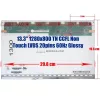 13.3" WXGA (1280x800) TN CCFL laptop kijelző, 20 pin – B133EW01, LP133WX1, LTN133AT07