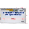 Apple MacBook Pro 15.4" WXGA+ LED laptop kijelző (40 pin - oldLVDS) (LP154WP2, LP154BT02, LTN154BT03)