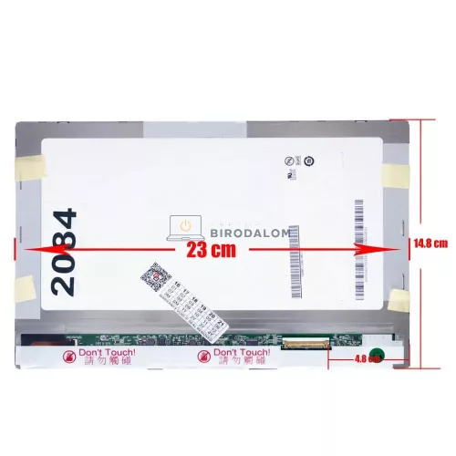 Asus TF300, TF101 10.1" WXGA (1280x800) LED laptop kijelző, 40 pin, jobb (HSD101PWW1-A00)