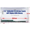 Acer Aspire E5-731, E5-774G, ES1-711G, E5-771, V3-731 17.3" HD+ TN laptop kijelző, 30 pin bal