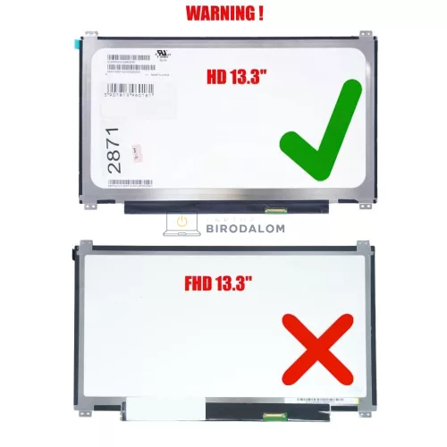 Acer ES1-311, V3-372-56VZ, Lenovo U330P 13.3" HD TN matt laptop kijelző (30 pin, jobb)