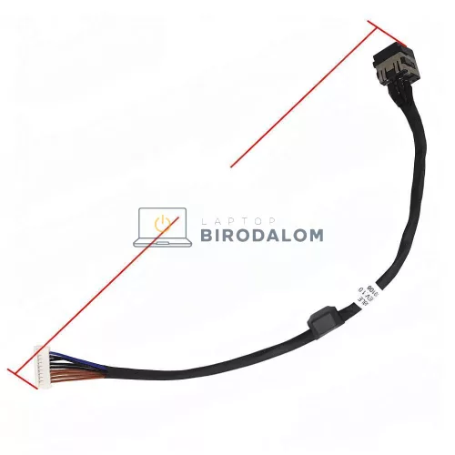Dell Precision M6800, M4800, M4700 DC tápcsatlakozó aljzat 7.4x5.0mm 9 pin (58GPD, 058GPD)