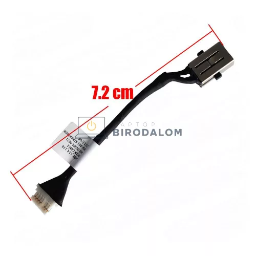 Dell Pro 14 PC14250, PC14255, Pro 16 PC16250, PC16255 DC tápcsatlakozó aljzat, 4.5x3.0mm, 7 pin