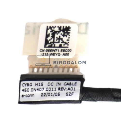 Dell Inspiron 15 7510 DC tápcsatlakozó aljzat 4.5x3.0mm 9 pin (CN-066W71, 066W71)