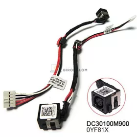   Dell Inspiron 15, 15R, 17, 17R sorozat gyári DC tápcsatlakozó, 5 pin (VAW00, DC30100M900)