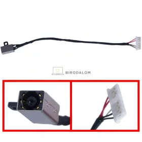   Dell Inspiron 14 5455, 5458, 5459, 5452, 15 5555, 5558, Vostro 3458, 3558 gyári DC tápcsatlakozó, 4.5x3.0mm, 5 pin