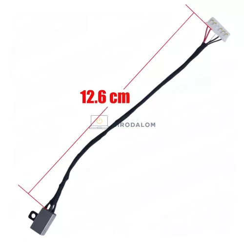 Dell Inspiron 14 5455, 5458, 5459, 5452, 15 5555, 5558, Vostro 3458, 3558 gyári DC tápcsatlakozó, 4.5x3.0mm, 5 pin