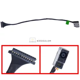   HP 15-CE, 15-CE015DX, 15-CE018DX DC tápcsatlakozó, 4.5x3.0mm, 12 pin