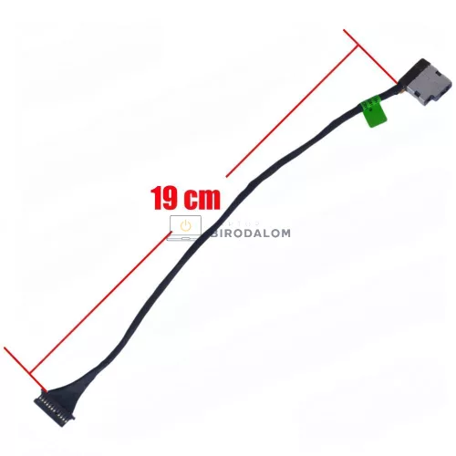 HP 15-CE, 15-CE015DX, 15-CE018DX DC tápcsatlakozó, 4.5x3.0mm, 12 pin