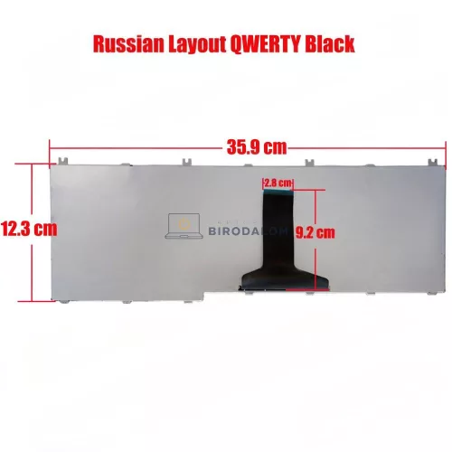 Toshiba Satellite L350, L355, L355D, A500, A505, L500, L505, Qosmio X500 gyári billentyűzet (RU kiosztás)