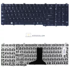   Toshiba Satellite C650, C655, C660, C665, C670, L650, L655, L670, L675, L755 gyári billentyűzet (US kiosztás, fekete)