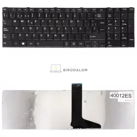   Toshiba Satellite C850, C855, C855D, L850, L850D, L855, L855D gyári billentyűzet (ES kiosztás), fekete
