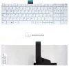 Toshiba Satellite C850, C855, C870, C875, L850, L855, L870, L875 gyári billentyűzet (UK kiosztás, fehér)