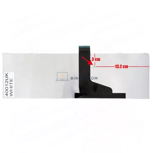 Toshiba Satellite C850, C855, C870, C875, L850, L855, L870, L875 gyári billentyűzet (UK kiosztás, fehér)