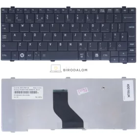   Toshiba NB200, NB250, NB300, NB500, NB550D, Portege T110 gyári billentyűzet (UK kiosztás, fekete)