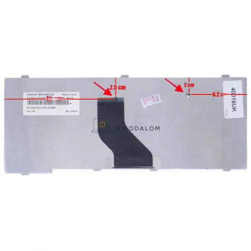 Toshiba NB200, NB250, NB300, NB500, NB550D, Portege T110 gyári billentyűzet (UK kiosztás, fekete)