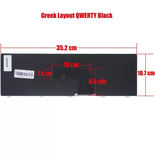 Dell Inspiron 15-3521, 15R-5537, 5421, 5521, Vostro 2521, Latitude 3540, M531R gyári billentyűzet (GR kiosztás)