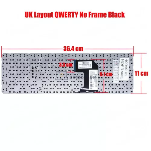 HP Pavilion G7-2000, G7-2100, G7-2200, G7-2300 gyári billentyűzet (UK kiosztás, fekete, keret nélkül)