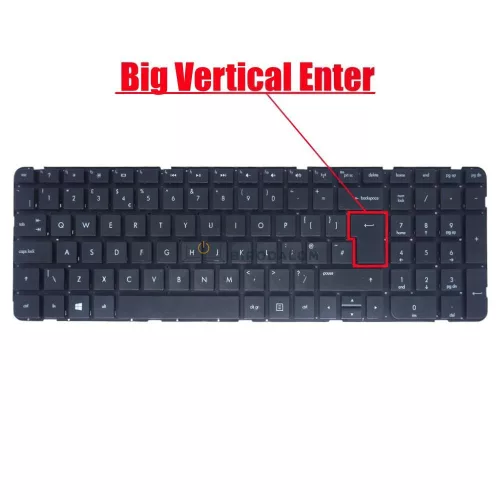 HP Pavilion G7-2000, G7-2100, G7-2200, G7-2300 gyári billentyűzet (UK kiosztás, fekete, keret nélkül)