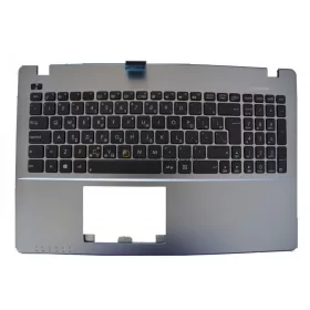   Asus X550, X550C, X550CA, F552C, F552CL gyári billentyűzet palmresttel (GR kiosztás, ezüst)