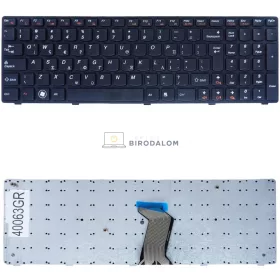   Lenovo B570, B575, B580, B590, V570, V575, Z570, Z575, G570, G780 gyári billentyűzet, fekete (GR kiosztás)