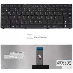   Asus Eee PC 1215, 1225, 1201, UL20 gyári billentyűzet, fekete (DE kiosztás)