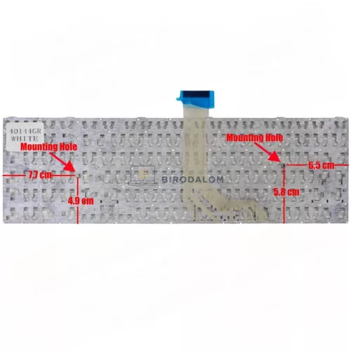 Toshiba Satellite C50, C50-A, C55, C55-A, C55D, C55T, C50D-A gyári billentyűzet, fehér (GR kiosztás)