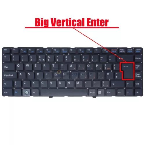Sony Vaio VGN-NW, VGN-NW200, VGN-NW180, VGN-NW11S, VGN-NW120J, VGN-NW150J, VGN-NW35E, PCG-7171M gyári billentyűzet (UK kiosztás, keret nélkül)