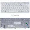 MSI Wind U130, U135, U135DX, U160, U160DX, U160MX, U180 gyári billentyűzet (UK kiosztás, fehér)