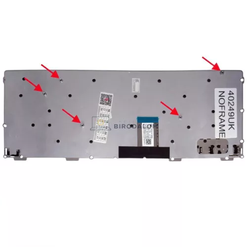 Toshiba Chromebook CB30-A, CB30-B, CB35-A, CB35-B, CB35-C, Chromebook 2 CB30-B007 gyári billentyűzet (UK kiosztás, fekete, keret nélkül)