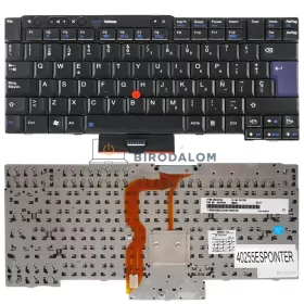   Lenovo ThinkPad T400S T410 T410I T410S T420 T510 T520 W510 W520 X220 gyári billentyűzet (ES – spanyol kiosztás), fekete