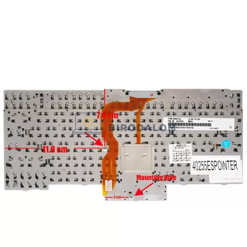Lenovo ThinkPad T400S T410 T410I T410S T420 T510 T520 W510 W520 X220 gyári billentyűzet (ES – spanyol kiosztás), fekete