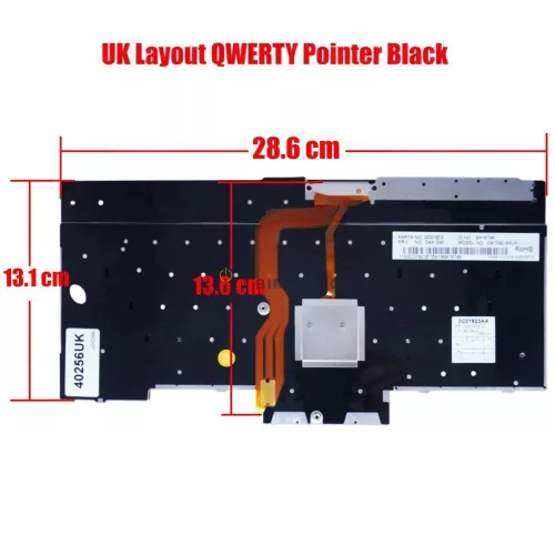 Lenovo ThinkPad L430, L530, T430, T430s, T530, W530, X230 gyári billentyűzet (UK kiosztás)