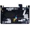 Samsung NP-N110, NP-NC110, NP-NC210, NP-N130, NP-N140 gyári billentyűzet palmresttel (UK kiosztás, fekete)
