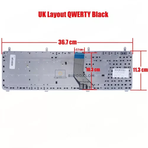 HP Pavilion dv7-2000, dv7-2019, dv7-2040, dv7-2078, dv7-2100, dv7-3000 gyári billentyűzet (UK kiosztás, háttérvilágítással)