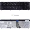 HP Pavilion DV7-2000, DV7-2100, DV7-3000, DV7T-2000 gyári billentyűzet, háttérvilágítással, fekete (US kiosztás)