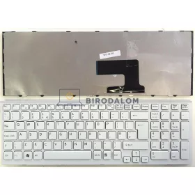  Sony VAIO VPC-EE, PCG-61611M, PCG-61511L gyári billentyűzet (UK kiosztás, fehér)