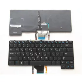   Dell Latitude 6430u Ultrabook gyári billentyűzet (GR kiosztás, háttérvilágítással, fekete)