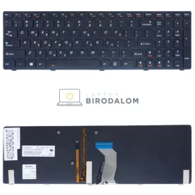   Lenovo IdeaPad Y580, Y580N, Y580NT gyári billentyűzet (GR kiosztás, háttérvilágítással, fekete)
